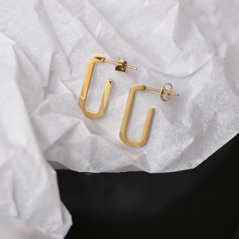 AB Chain Asymmetric Combinatorial Elliptic Small Square Earring