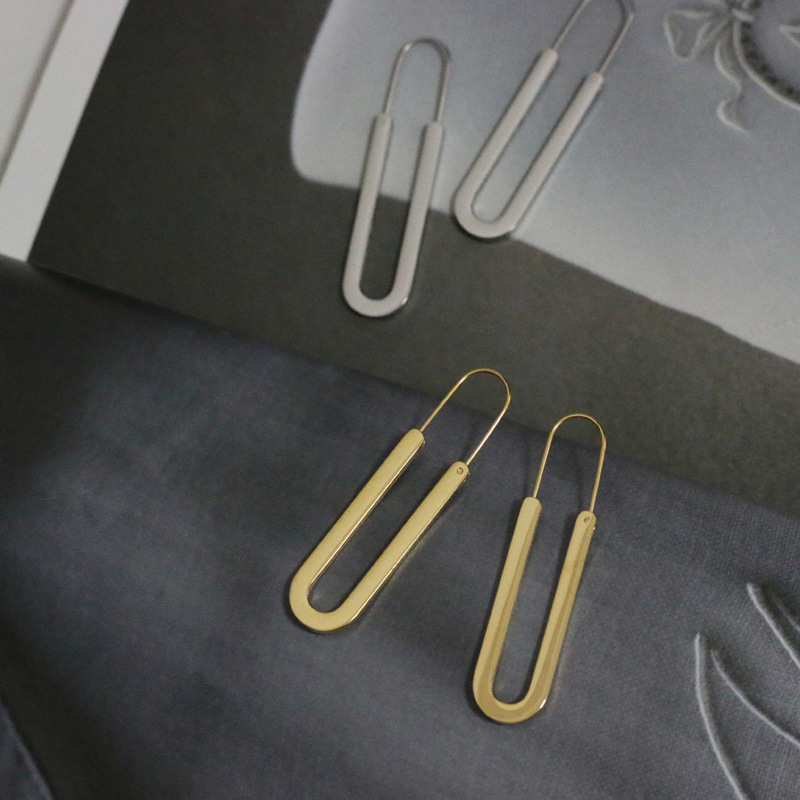 Long Paper Clip Underground U-shaped Pin Ear Buckle 