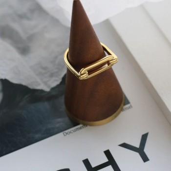 Geometric Square Wild Ring 