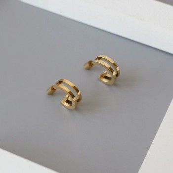 Geometric Circle Earrings 