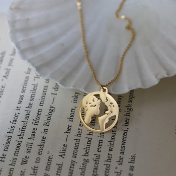 Protect the Earth Hollow World Necklace