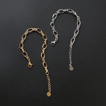 French Chain Ring Bracelet 