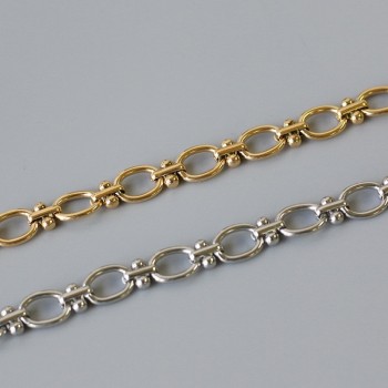 French Chain Ring Bracelet