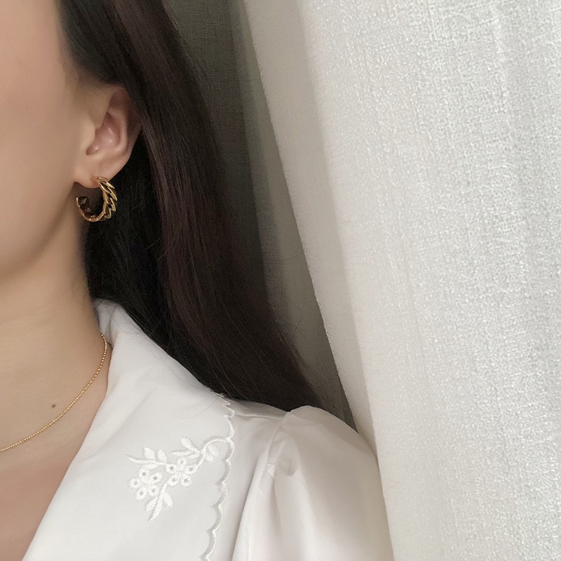 Chain Hollow Small Earring 