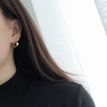 Korean Style Flat Wide Small Earrings