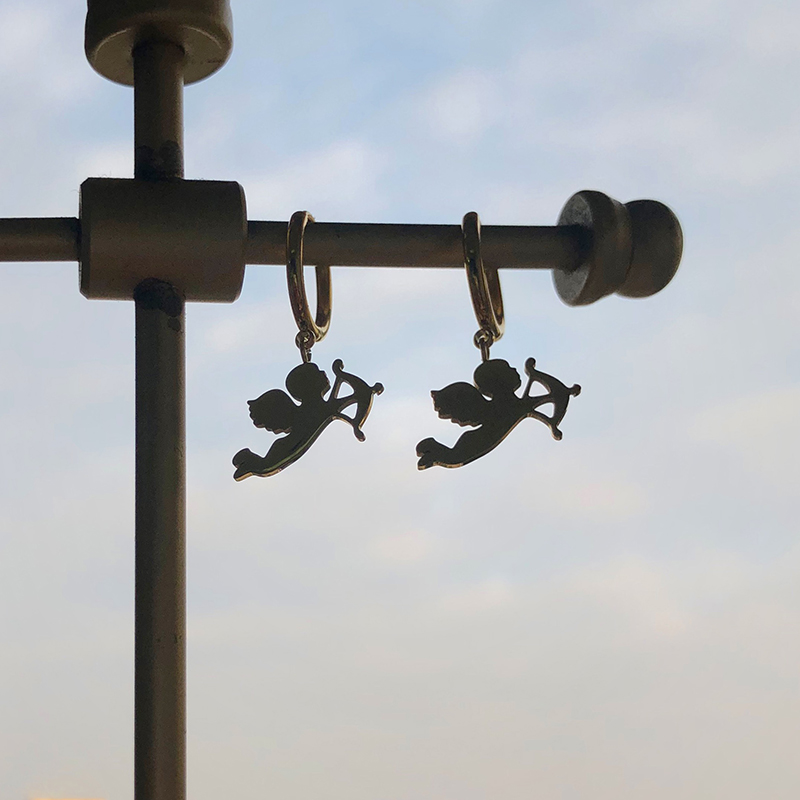 Cupid Cute Little Angel Earrings 