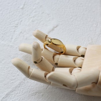 European and American Diamond-shaped Metal Olive-shaped Rings For Women