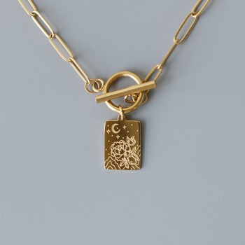 Flower Star OT Chain Necklace 