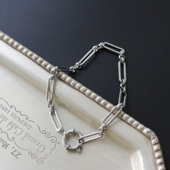 BF Wind Silver Chain Slingshot Buckle Chain Bracelet Women Europe and America
