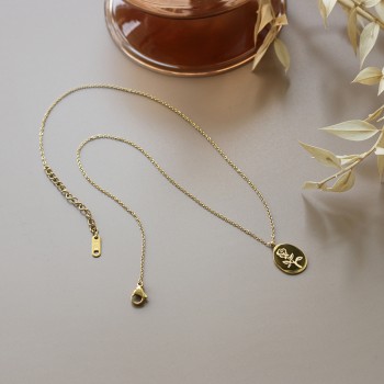 Irregular French Rose Flower Flower Necklace Clavicle Chain