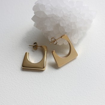 Geometric Trapezoid Earrings  