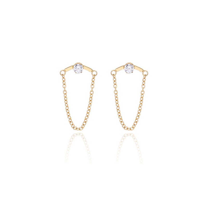 Tassel Chain Claw Drill White Drill Ear Nail 