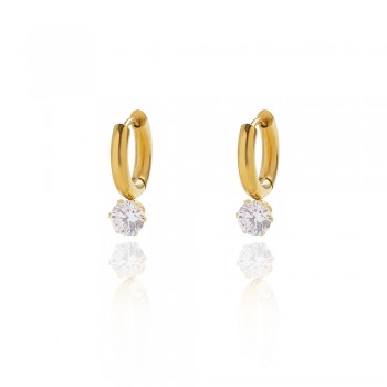 Simple Claw Drill Ear Buckle With Drill Earrings