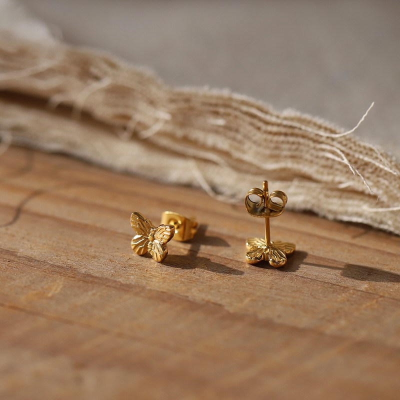 Mini Butterfly Wing Earrings 