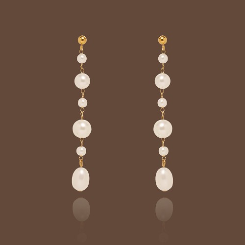 Handmade Linlang Pearl Tassel Earrings