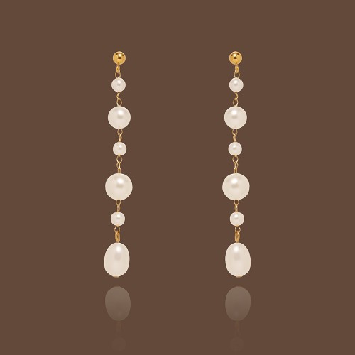 Handmade Linlang Pearl Tassel Earrings