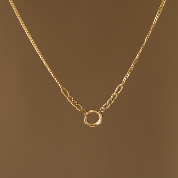 OL Style Chain Ring Necklace
