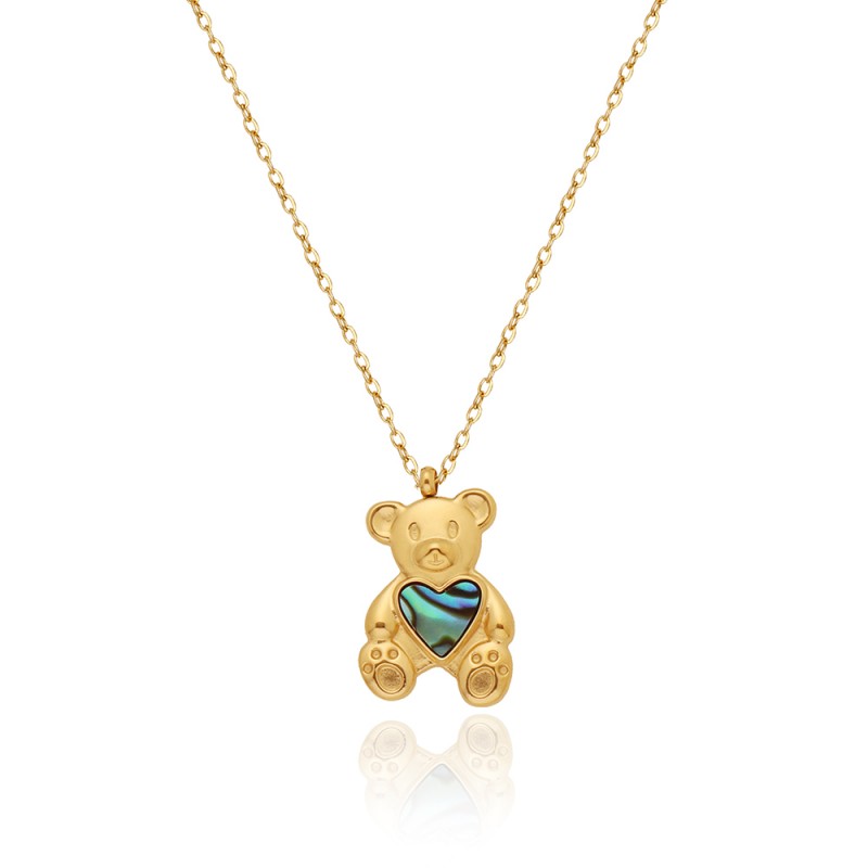 Oil Painted Baby Bear Love Lovely Necklace 