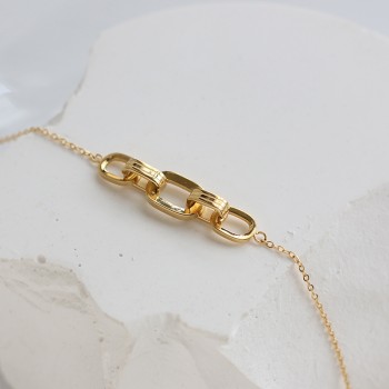 Square Ring Dafu Chain Bracelet 