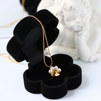 Cat Meat Cushion Dog Claw Plum Blossom Necklace Clavicle Chain  